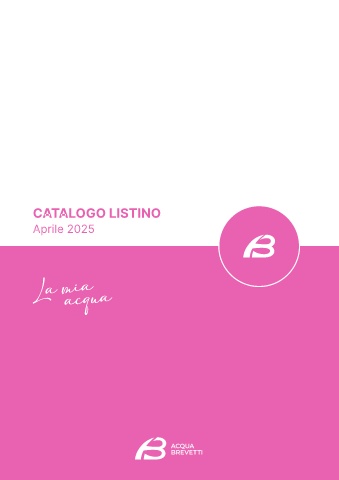 ACQUA BREVETTI - Catalistino La Mia Acqua 2025